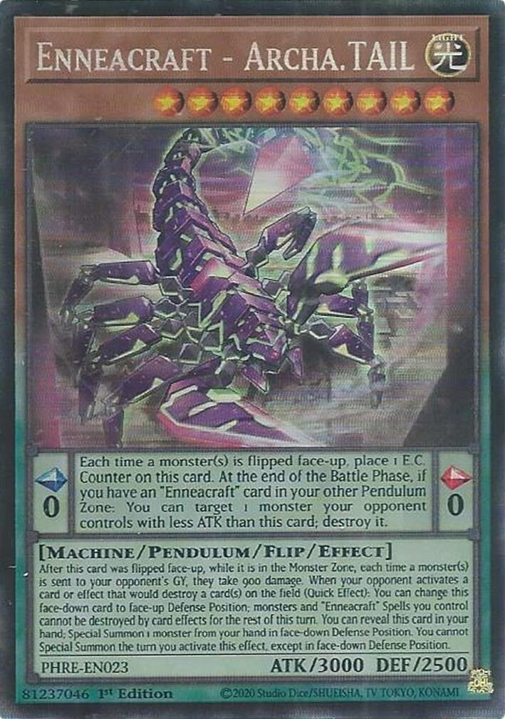 Enneacraft - Archa.TAIL (CR) [PHRE-EN023] Collector's Rare | Gear Gaming Bentonville
