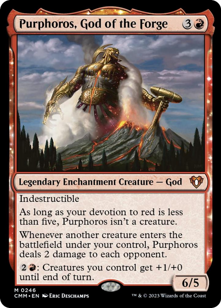 Purphoros, God of the Forge [Commander Masters] | Gear Gaming Bentonville