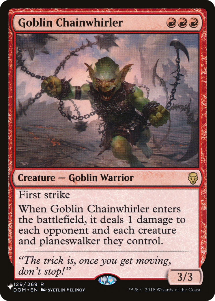 Goblin Chainwhirler [The List Reprints] | Gear Gaming Bentonville