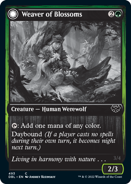 Weaver of Blossoms // Blossom-Clad Werewolf [Innistrad: Double Feature] | Gear Gaming Bentonville