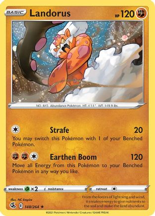 Landorus (148/264) (Cosmos Holo) [Sword & Shield: Fusion Strike] | Gear Gaming Bentonville