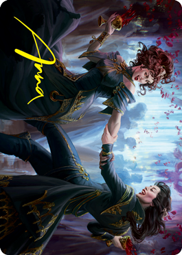 Falkenrath Celebrants 1 Art Card (Gold-Stamped Signature) [Innistrad: Crimson Vow Art Series] | Gear Gaming Bentonville