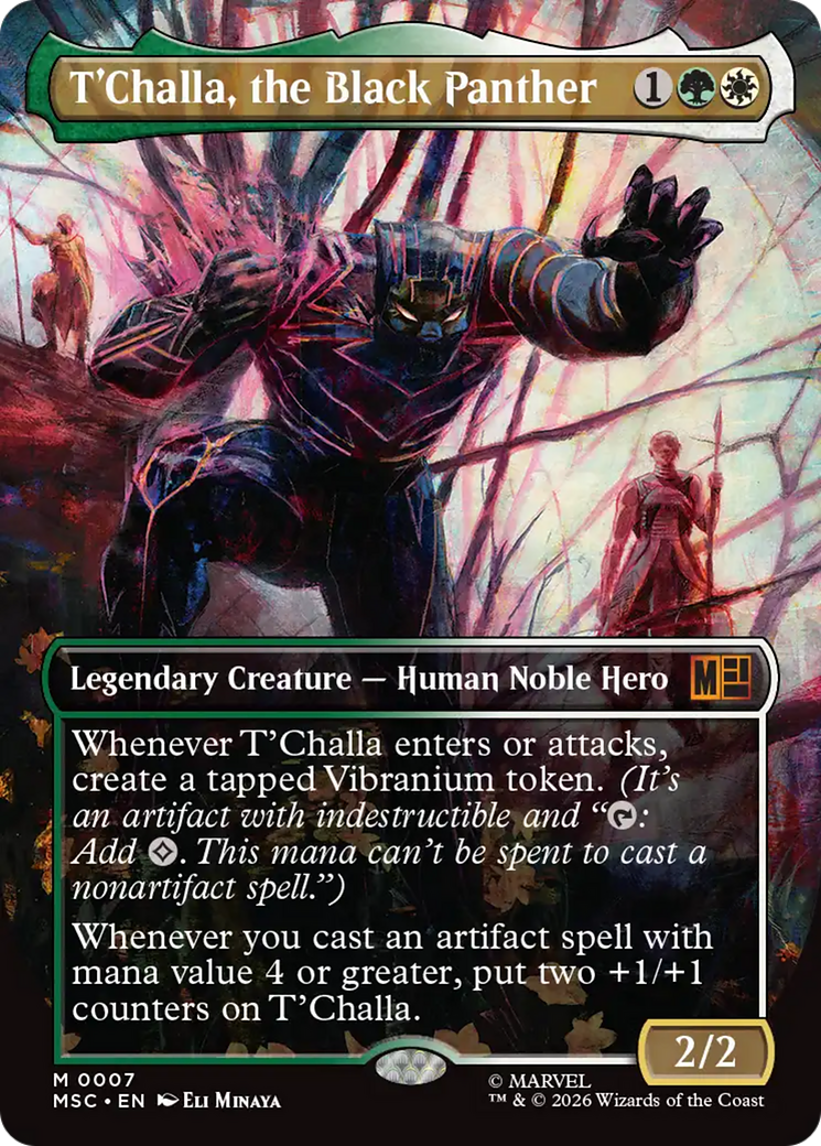T'Challa, the Black Panther (Borderless) [Marvel Super Heroes Commander] | Gear Gaming Bentonville