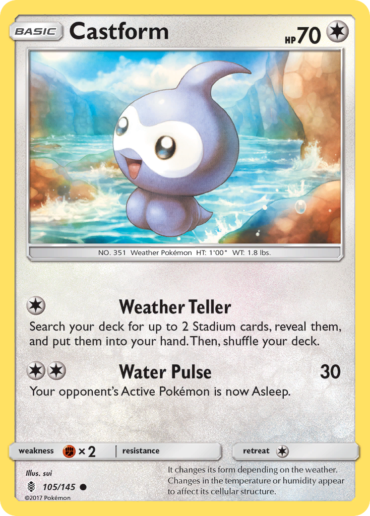 Castform (105/145) [Sun & Moon: Guardians Rising] | Gear Gaming Bentonville