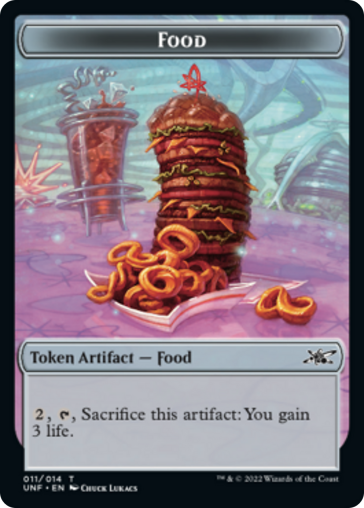 Clown Robot (003) // Food (011) Double-Sided Token [Unfinity Tokens] | Gear Gaming Bentonville