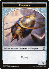 Cat Warrior // Thopter (026) Double-Sided Token [Commander 2018 Tokens] | Gear Gaming Bentonville