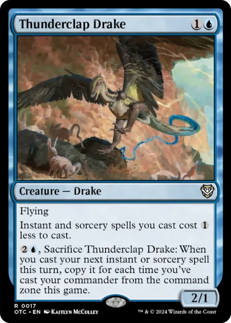 Thunderclap Drake [Outlaws of Thunder Junction Commander] | Gear Gaming Bentonville