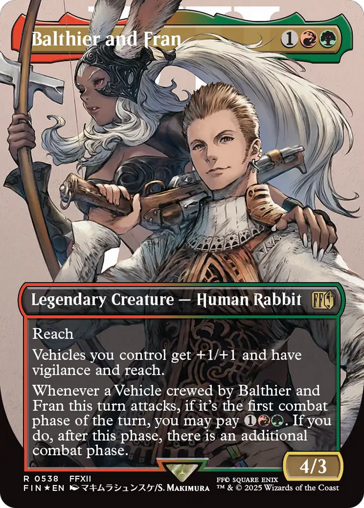 Balthier and Fran (Borderless) (Surge Foil) [FINAL FANTASY] | Gear Gaming Bentonville