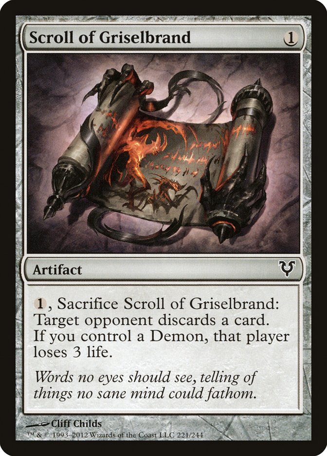 Scroll of Griselbrand [Avacyn Restored] | Gear Gaming Bentonville