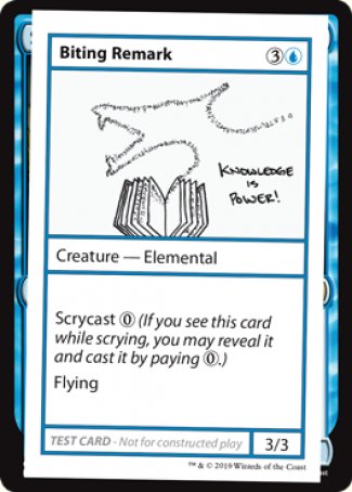 Biting Remark (2021 Edition) [Mystery Booster Playtest Cards] | Gear Gaming Bentonville