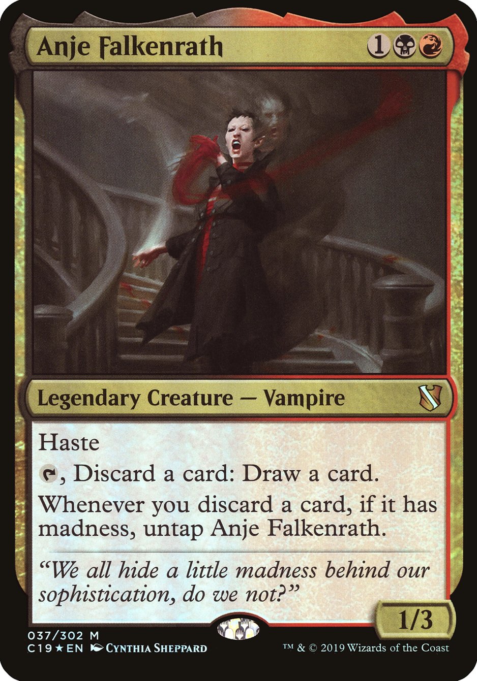 Anje Falkenrath (Oversized) [Commander 2019 Oversized] | Gear Gaming Bentonville