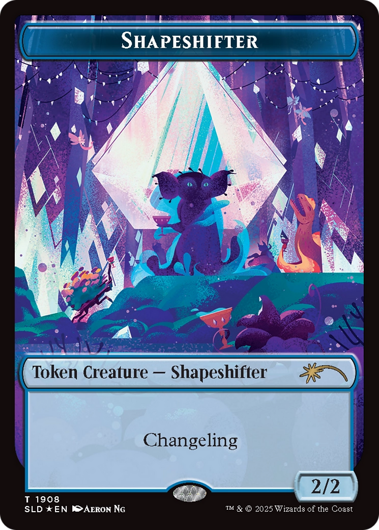 Shapeshifter Token (1908) (Double Rainbow Foil) [Secret Lair Drop Series] | Gear Gaming Bentonville