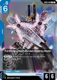 Full Armor Unicorn Gundam (Destroy Mode) (Store Tournament Participant Pack 03) (GD03-010) [Gundam Promotional Cards] | Gear Gaming Bentonville