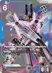 Full Armor Unicorn Gundam (Destroy Mode) (Store Tournament Winner Pack 03) (GD03-010) [Gundam Promotional Cards] | Gear Gaming Bentonville