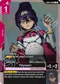 Nyaan (Store Tournament Participant Pack 03) (GD03-092) [Gundam Promotional Cards] | Gear Gaming Bentonville
