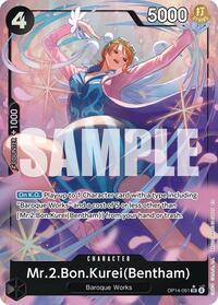 Mr.2.Bon.Kurei (Bentham) (Alternate Art) [The Azure Sea's Seven] | Gear Gaming Bentonville