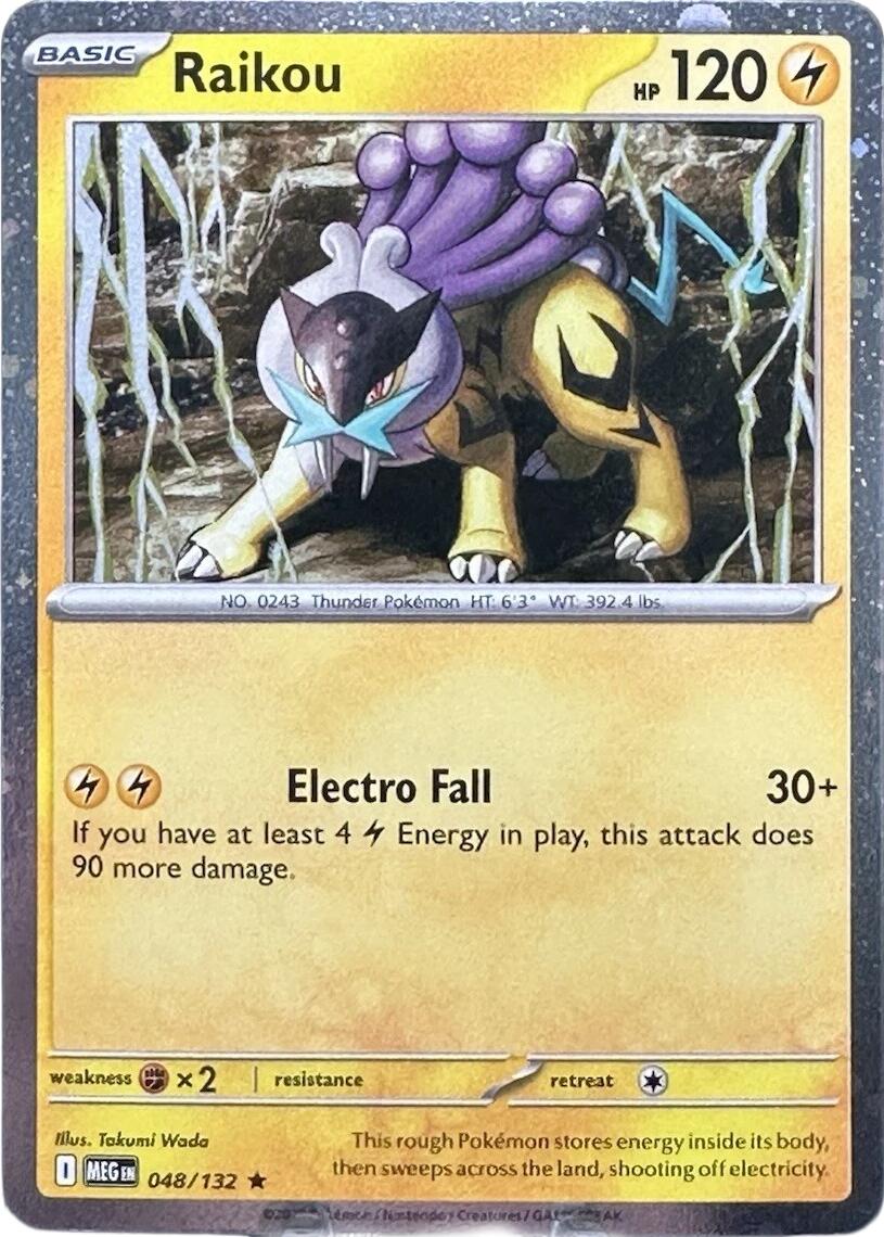 Raikou (048/132) (Cosmo Holo) [Mega Evolution: Base Set] | Gear Gaming Bentonville