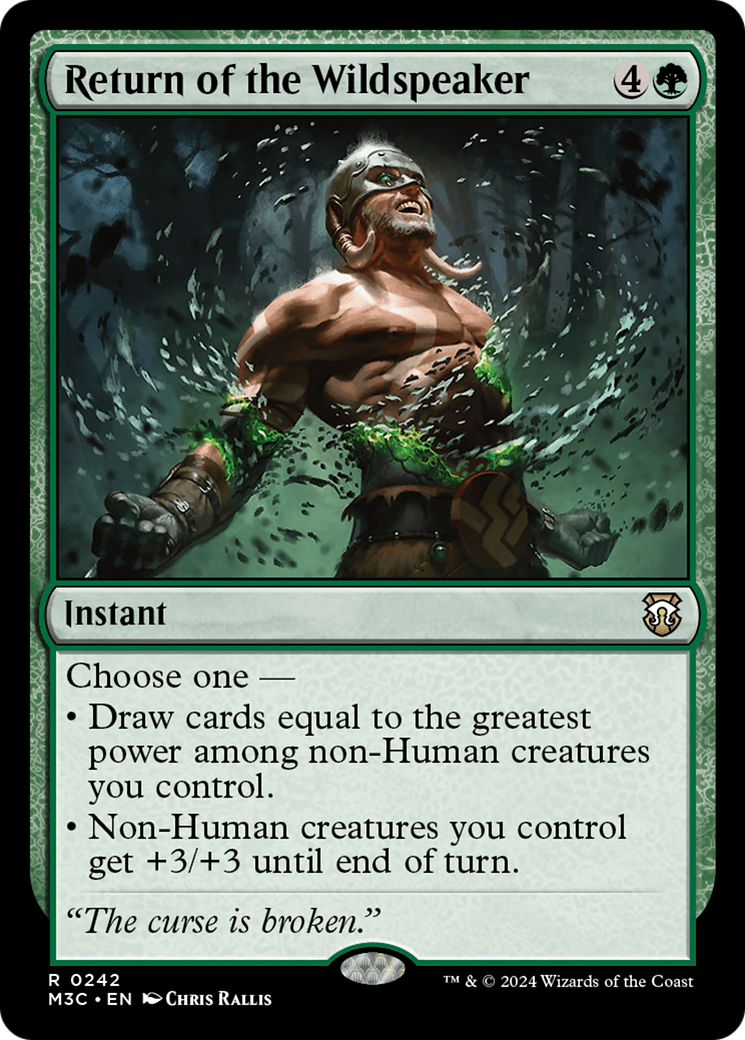 Return of the Wildspeaker (Ripple Foil) [Modern Horizons 3 Commander] | Gear Gaming Bentonville