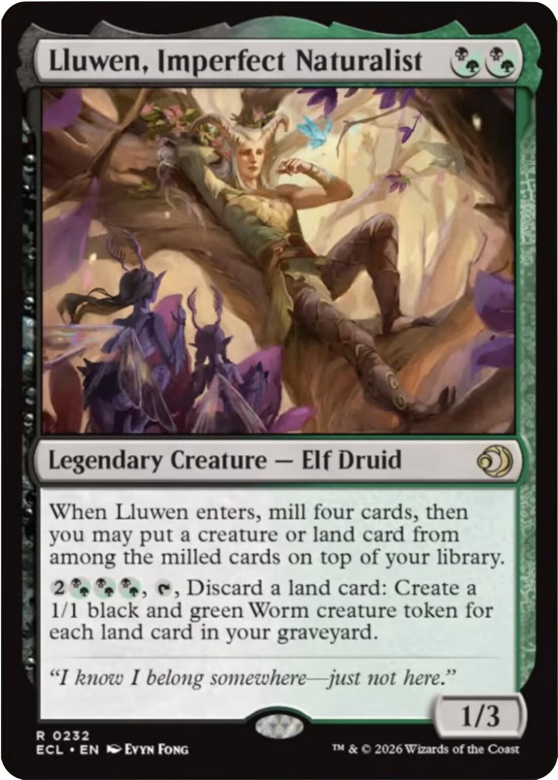 Lluwen, Imperfect Naturalist [Lorwyn Eclipsed] | Gear Gaming Bentonville