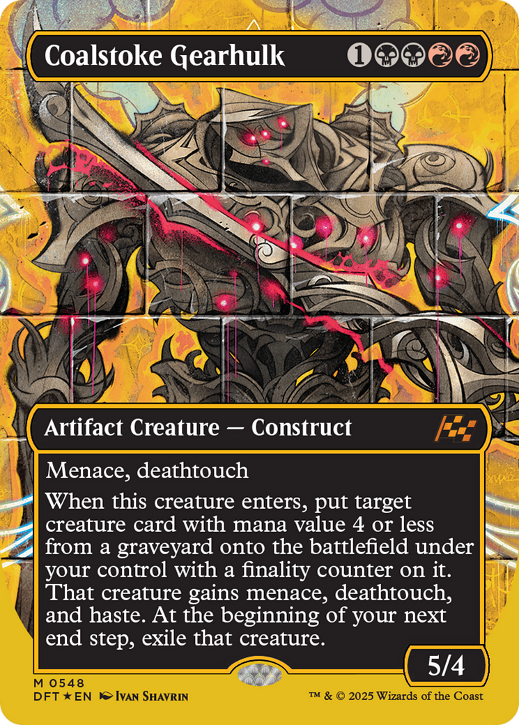 Coalstoke Gearhulk (Borderless) (First-Place Foil) [Aetherdrift] | Gear Gaming Bentonville