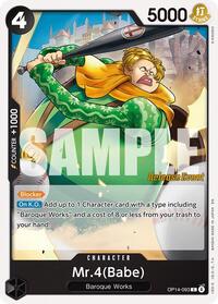 Mr.4(Babe) [The Azure Sea's Seven Release Event Cards] | Gear Gaming Bentonville
