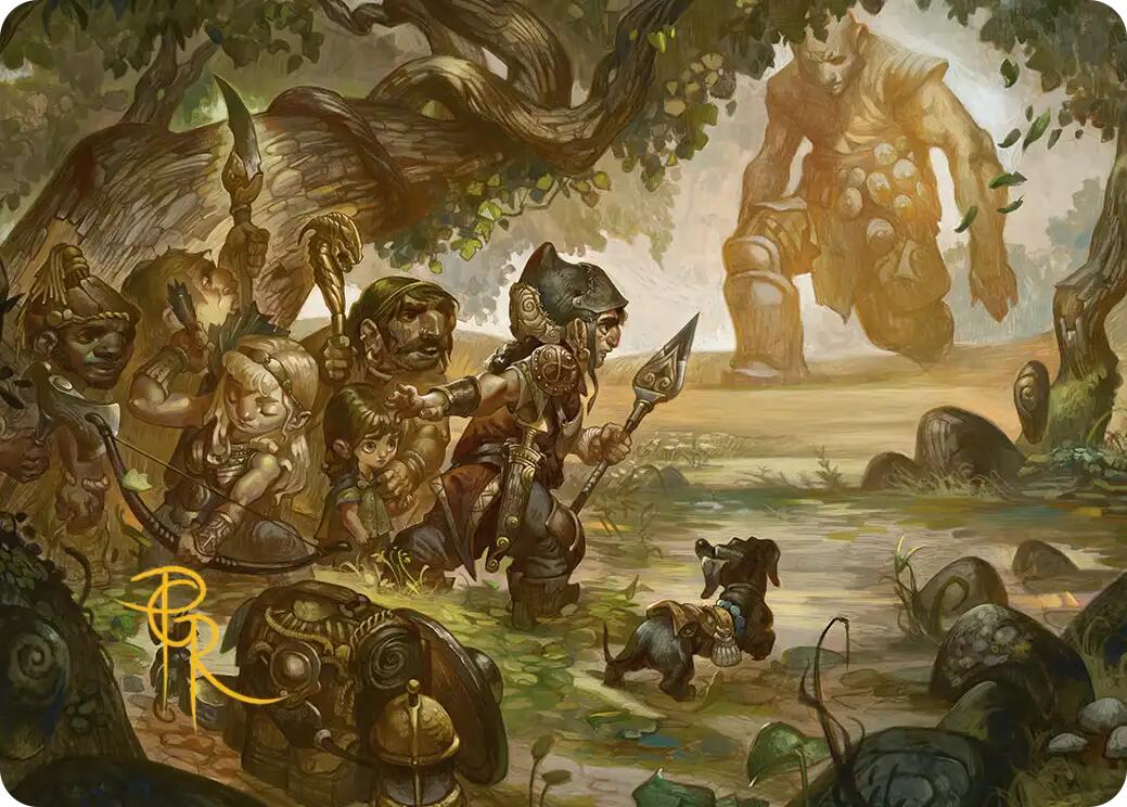 Protective Response Art Card (Gold-Stamped Signature) [Lorwyn Eclipsed Art Series] | Gear Gaming Bentonville