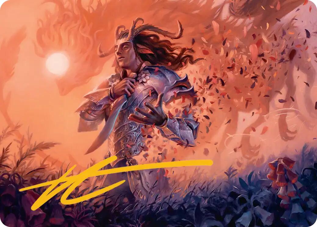 Rhys, the Evermore Art Card (Gold-Stamped Signature) [Lorwyn Eclipsed Art Series] | Gear Gaming Bentonville