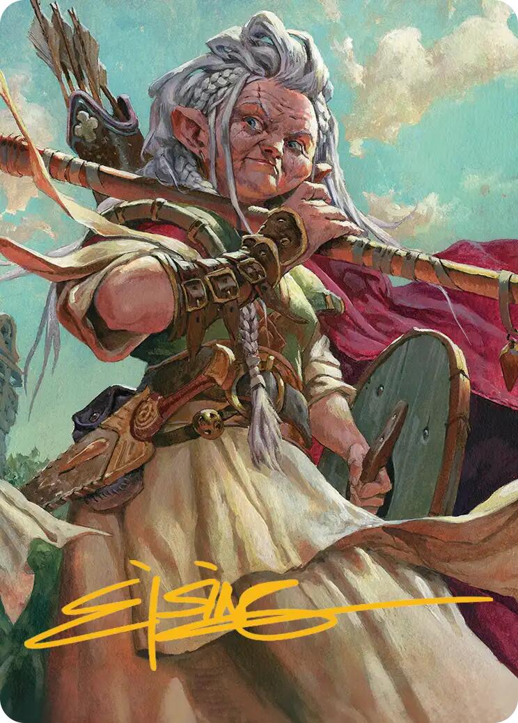 Brigid, Clachan's Heart Art Card (Gold-Stamped Signature) [Lorwyn Eclipsed Art Series] | Gear Gaming Bentonville