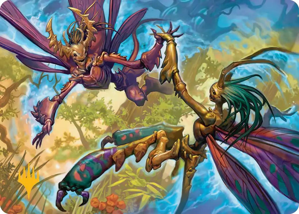 Illusion Spinners Art Card (Gold-Stamped Planeswalker Symbol) [Lorwyn Eclipsed Art Series] | Gear Gaming Bentonville