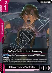 Words for Hathaway [Starter Deck 08: Flash of Radiance] | Gear Gaming Bentonville