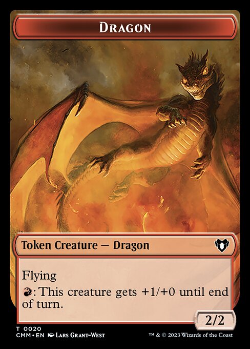 Soldier // Dragon (0020) Double-Sided Token [Commander Masters Tokens] | Gear Gaming Bentonville