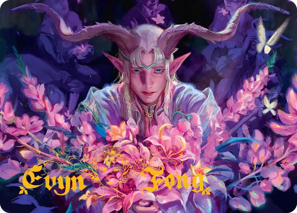 Dawnhand Eulogist Art Card (Gold-Stamped Signature) [Lorwyn Eclipsed Art Series] | Gear Gaming Bentonville