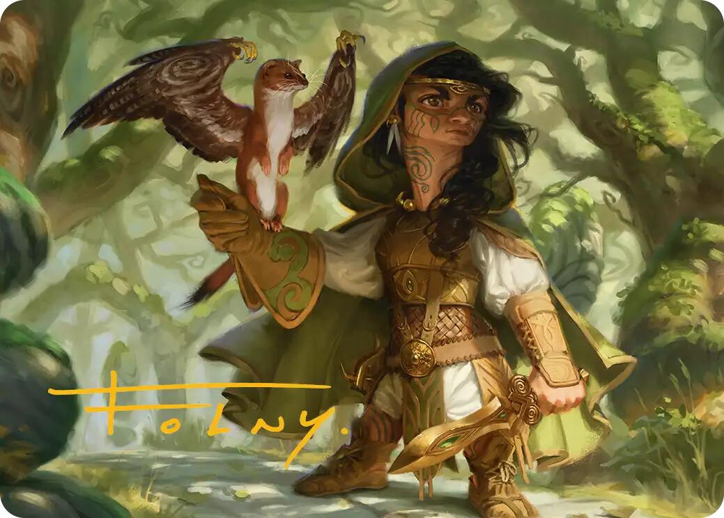 Crossroads Watcher Art Card (Gold-Stamped Signature) [Lorwyn Eclipsed Art Series] | Gear Gaming Bentonville