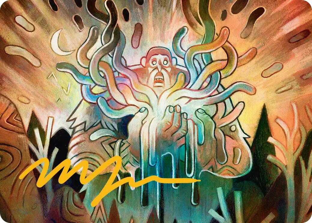 Aurora Awakener Art Card (40/54) (Gold-Stamped Signature) [Lorwyn Eclipsed Art Series] | Gear Gaming Bentonville