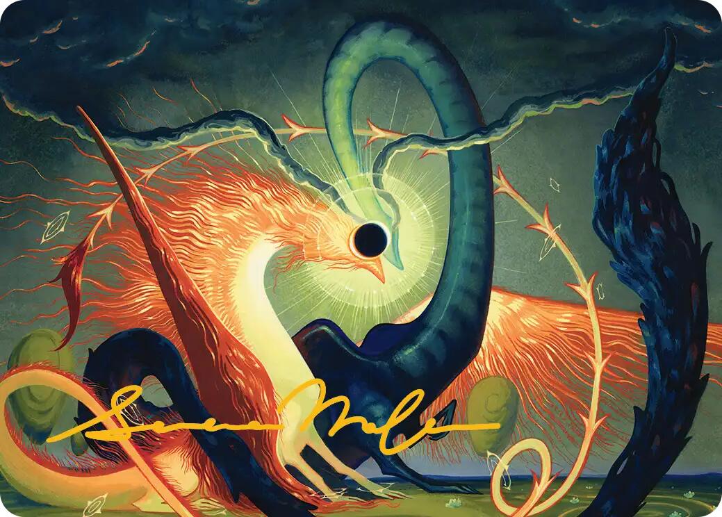 Celestial Reunion Art Card (42/54) (Gold-Stamped Signature) [Lorwyn Eclipsed Art Series] | Gear Gaming Bentonville