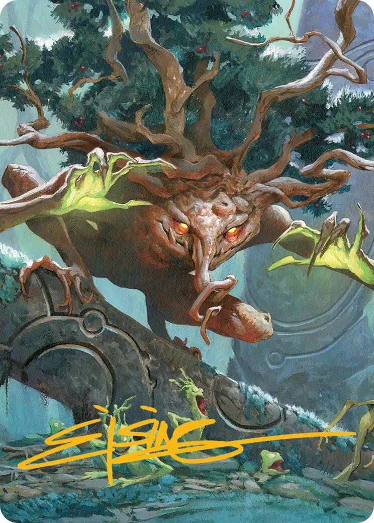 Ferrafor, Young Yew Art Card (Gold-Stamped Signature) [Lorwyn Eclipsed Art Series] | Gear Gaming Bentonville