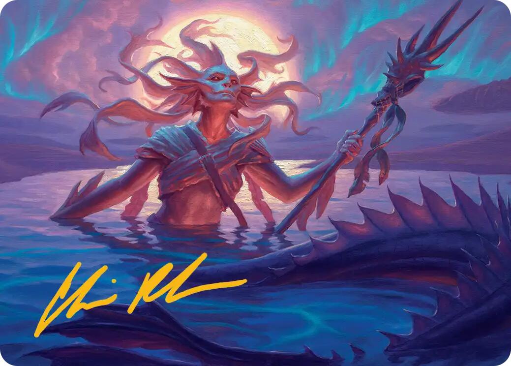 Eclipsed Merrow Art Card (Gold-Stamped Signature) [Lorwyn Eclipsed Art Series] | Gear Gaming Bentonville