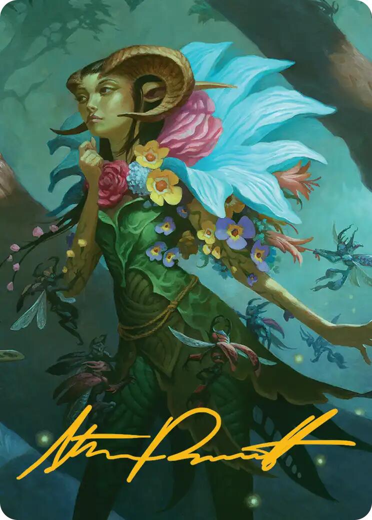 Maralen, Fae Ascendant Art Card (Gold-Stamped Signature) [Lorwyn Eclipsed Art Series] | Gear Gaming Bentonville