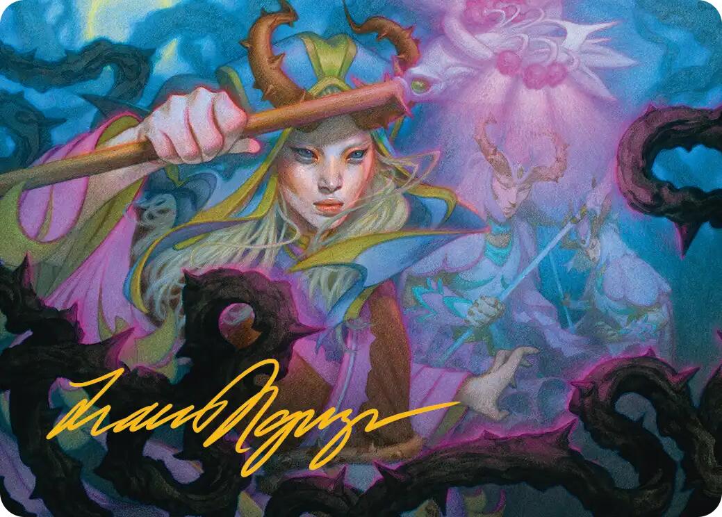 Stoic Grove-Guide Art Card (Gold-Stamped Signature) [Lorwyn Eclipsed Art Series] | Gear Gaming Bentonville