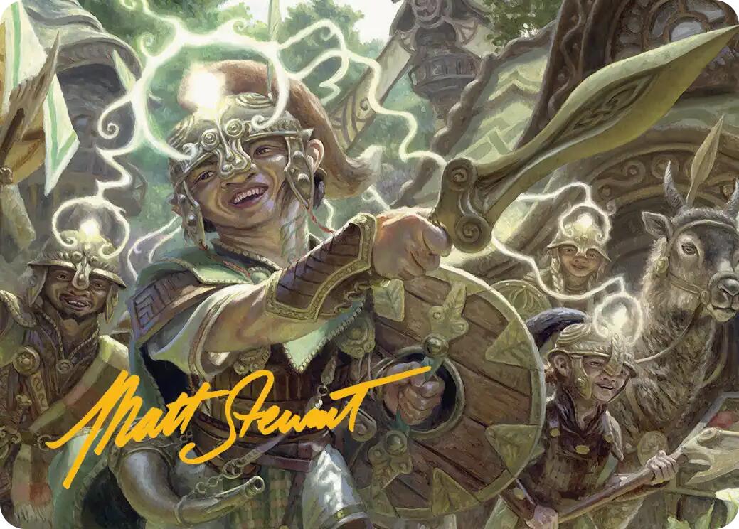 Thoughtweft Lieutenant Art Card (Gold-Stamped Signature) [Lorwyn Eclipsed Art Series] | Gear Gaming Bentonville