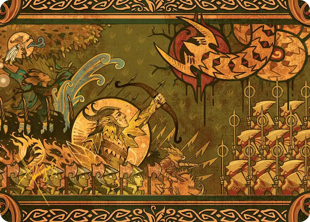 Chronicle of Victory Art Card (Gold-Stamped Signature) [Lorwyn Eclipsed Art Series] | Gear Gaming Bentonville