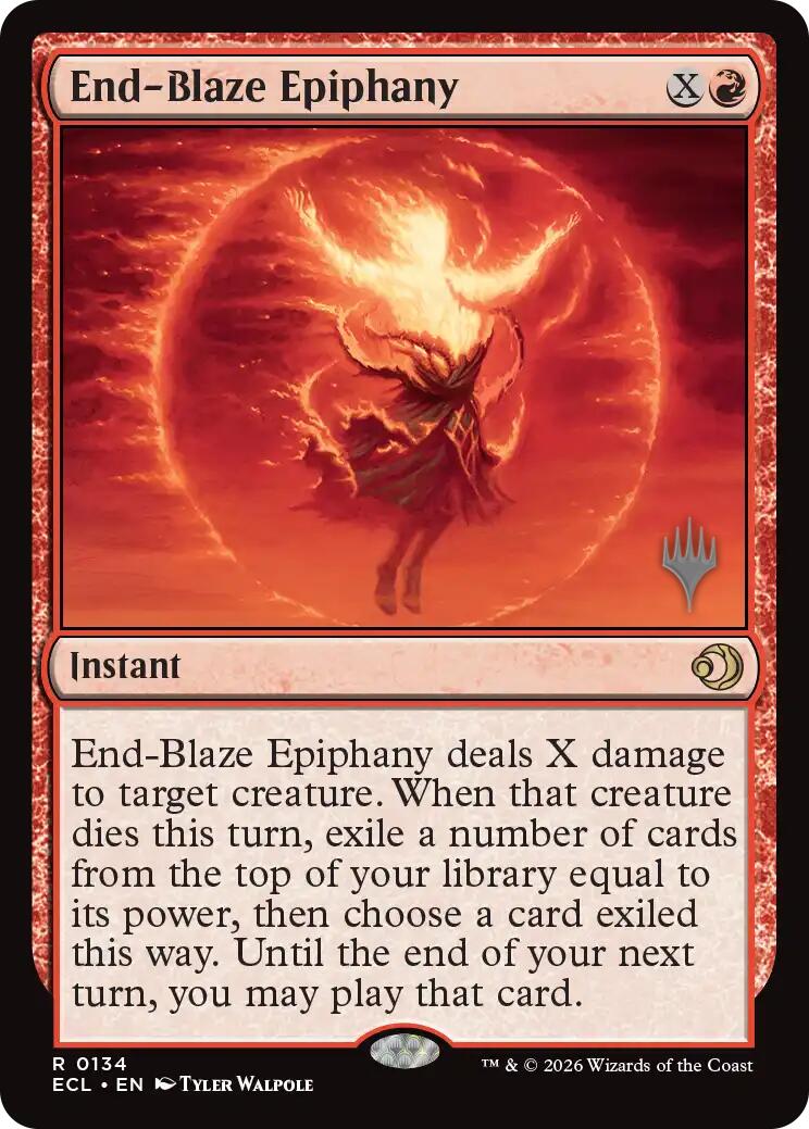 End-Blaze Epiphany [Lorwyn Eclipsed Promos] | Gear Gaming Bentonville