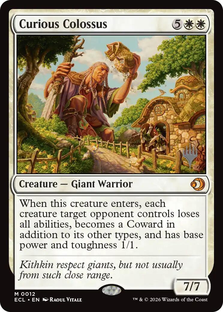 Curious Colossus [Lorwyn Eclipsed Promos] | Gear Gaming Bentonville