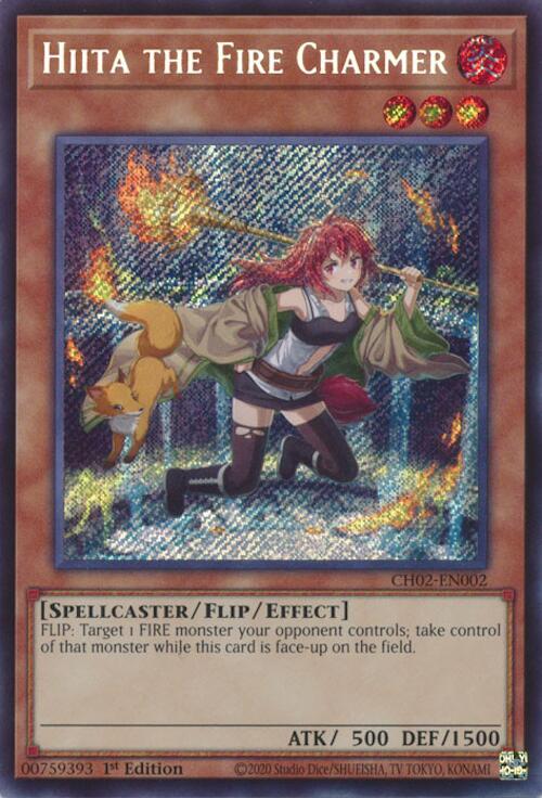 Hiita the Fire Charmer [CH02-EN002] Secret Rare | Gear Gaming Bentonville