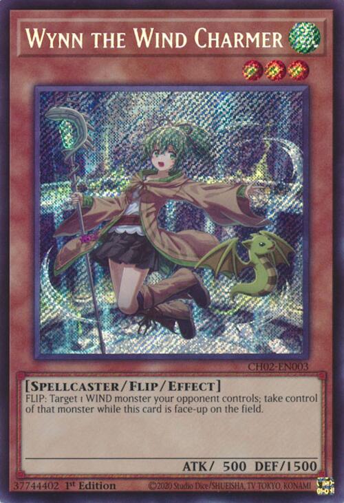 Wynn the Wind Charmer [CH02-EN003] Secret Rare | Gear Gaming Bentonville