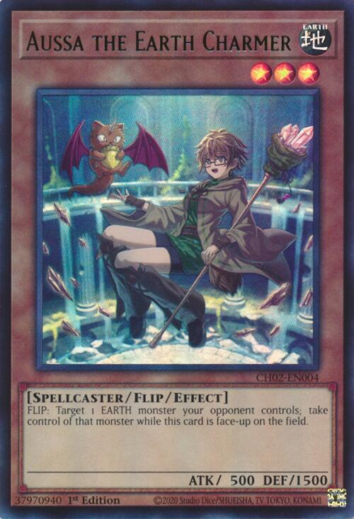 Aussa the Earth Charmer (Ultra Rare) [CH02-EN004] Ultra Rare | Gear Gaming Bentonville