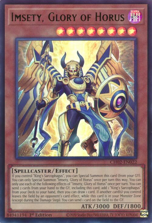 Imsety, Glory of Horus [CH02-EN022] Ultra Rare | Gear Gaming Bentonville