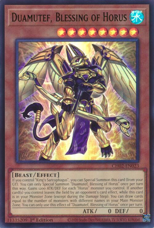 Duamutef, Blessing of Horus [CH02-EN023] Ultra Rare | Gear Gaming Bentonville