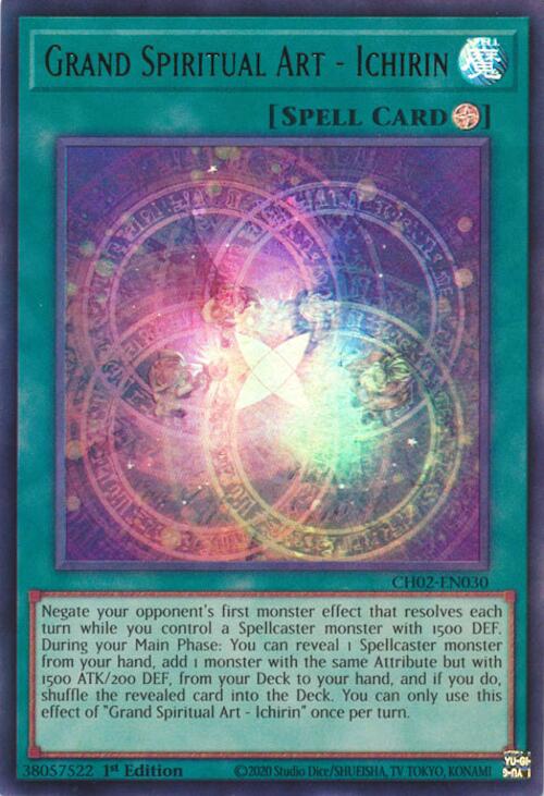 Grand Spiritual Art - Ichirin [CH02-EN030] Ultra Rare | Gear Gaming Bentonville