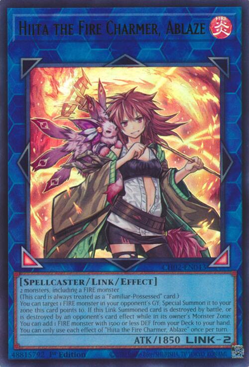 Hiita the Fire Charmer, Ablaze [CH02-EN043] Ultra Rare | Gear Gaming Bentonville